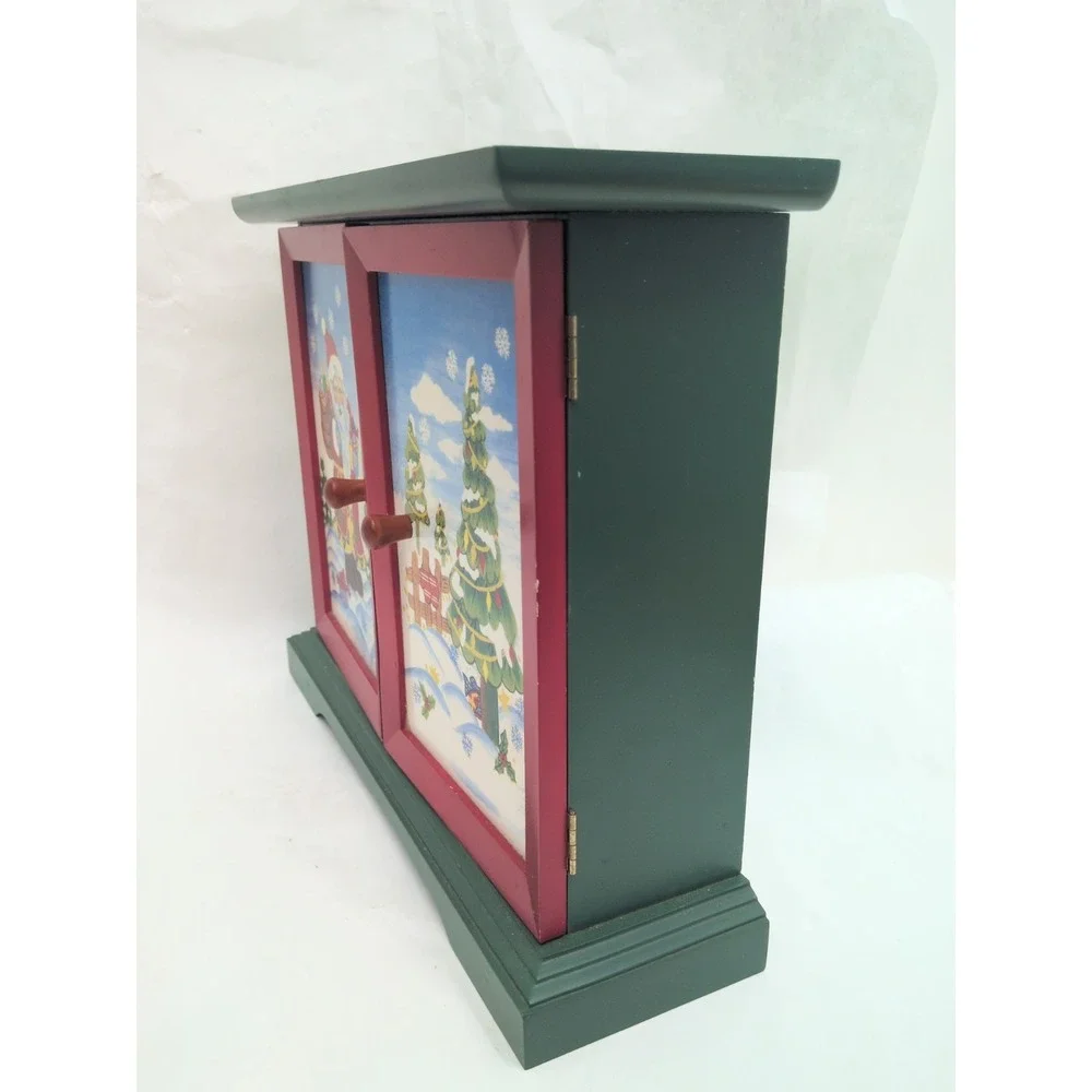 VTG NEW 2003 Thomas Pacconi Classics Christmas Wooden Advent Calendar w/ Drawers